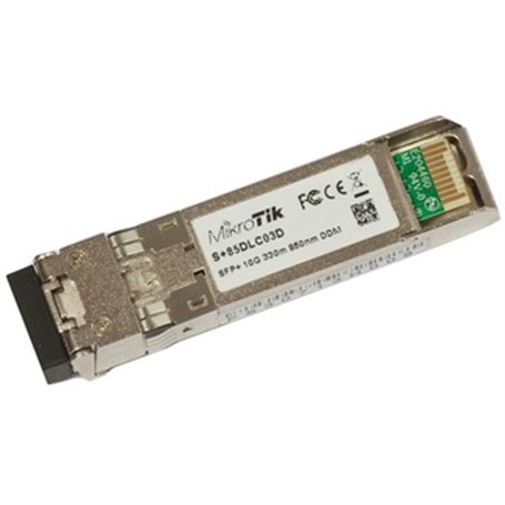 Mikrotik S+85DLC03D module émetteur-récepteur de réseau Fibre optique 10000 Mbit/s SFP+ 850 nm