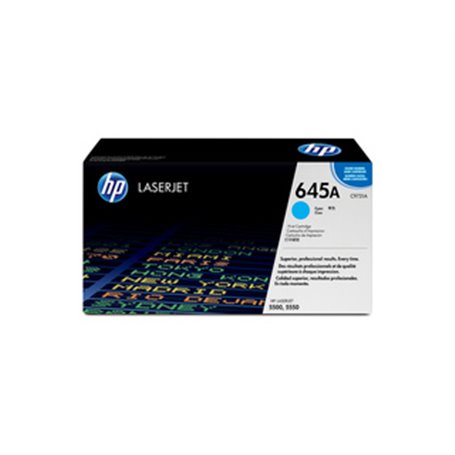 HP 645A toner LaserJet cyan authentique