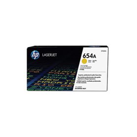 HP 654A toner jaune authentique LaserJet