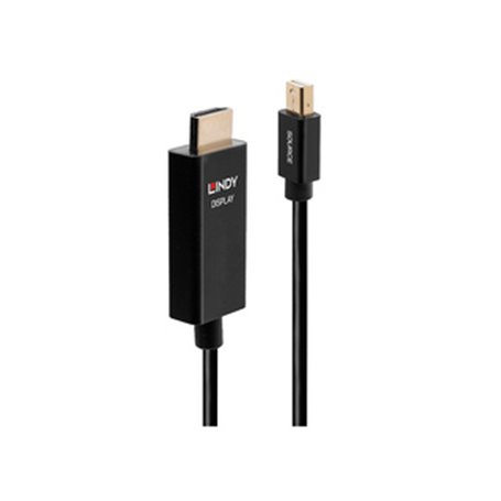 Lindy 40921 câble vidéo et adaptateur 1 m Mini DisplayPort HDMI Noir