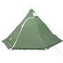 vidaXL Tente de camping tipi 5 personnes vert imperméable