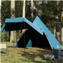 vidaXL Tente de camping tipi 5 personnes bleu imperméable