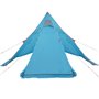 vidaXL Tente de camping tipi 5 personnes bleu imperméable