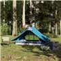 vidaXL Tente de camping 2 personnes bleu imperméable