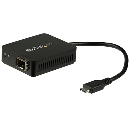 StarTech.com Adaptateur réseau USB-C vers fibre optique Gigabit Ethernet avec SFP ouvert