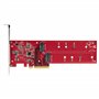 StarTech.com Adaptateur PCIe M.2 - PCIe x8/ x16 vers Double NVMe ou AHCI M.2 SSD - PCI Express 4.0, 7,8 Gbps par Disque,