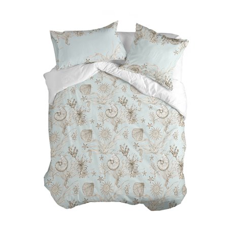 Housse de Couette HappyFriday Coral reef Multicouleur 220 x 220 cm