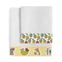 Ensemble de serviettes de toilette HappyFriday Harvestwood Multicouleur 2 Pièces