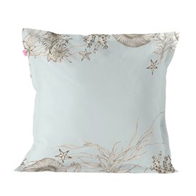 Taie d'oreiller HappyFriday Multicouleur 80 x 80 cm Corail