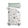 Drap housse HappyFriday Best buddies Multicouleur 90 x 200 x 32 cm