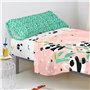 Drap housse HappyFriday Multicouleur 90 x 200 x 32 cm Ours Panda