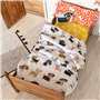 Parure de couette HappyFriday Multicouleur Lit 1 persone Chien 2 Pièces