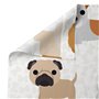 Jeu de draps pour berceau HappyFriday Multicouleur Lit de bébé Chien 2 Pièces