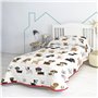 Couvre-lit HappyFriday Multicouleur Lit 1 persone Chien