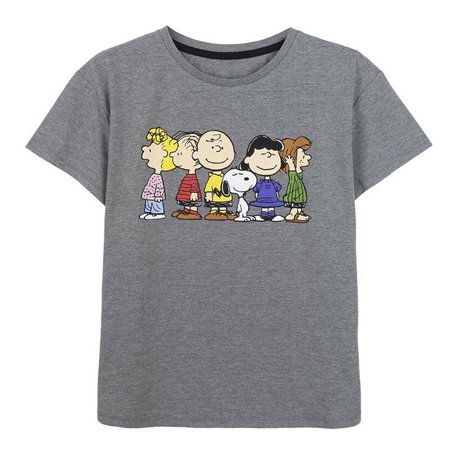 T-shirt à manches courtes femme Snoopy Gris Gris foncé