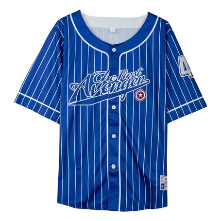 Maillot de Corps de Sport à Manches Coupe The Avengers Baseball Unisexe