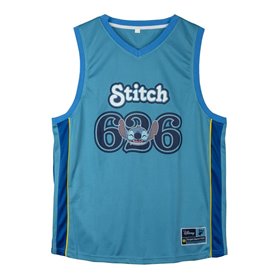 t-shirt de basket Stitch Bleu Unisexe