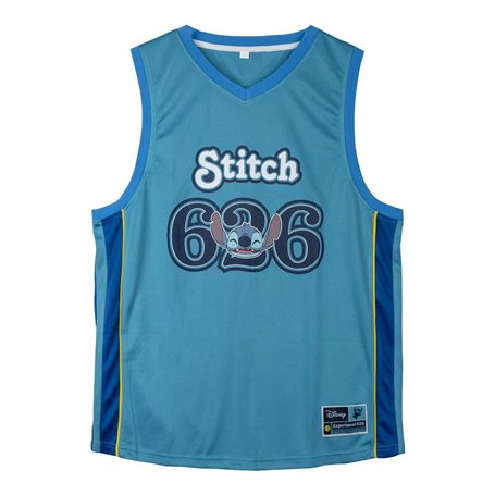 t-shirt de basket Stitch Bleu Unisexe