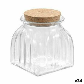 Bocal La Mediterránea A rayures 660 ml verre (24 Unités)