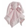 Doudou    double couche 30 x 30 cm Pois Rose