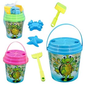 Set de jouets de plage Juinsa Tortue 17 x 17 cm