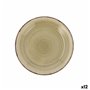 Assiette à dessert Quid Natura Vita Céramique Vert (19 cm) (12 Unités)