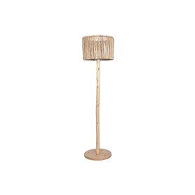 Lampadaire Home ESPRIT Naturel Jute Bois d'eucalyptus 50 W 220 V 40 x 40 x 150 cm