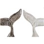 Figurine Décorative Home ESPRIT Blanc Naturel méditerranéen Décapé 25 x 6 x 33 cm (2 Unités)