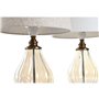 Lampe de bureau Home ESPRIT Blanc Beige 28 x 28 x 46 cm (2 Unités)