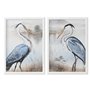 Cadre Home ESPRIT Bleu Blanc Oiseau Oriental 50 x 2