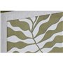 Cadre Home ESPRIT Blanc Vert Tropical Feuille d'une plante 40 x 2,5 x 50 cm (4 Unités)