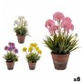 Plante décorative Liège Céramique Plastique 24 x 43 x 24 cm (8 Unités)