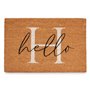 Paillasson Hello Blanc Naturel 60 x 1 x 40 cm (12 Unités)