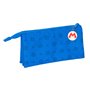 Trousse Fourre-Tout Triple Super Mario Play Bleu Rouge 22 x 12 x 3 cm