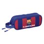 Trousse Fourre-Tout Double F.C. Barcelona 24/25 Bordeaux Blue marine 21 x 8 x 6 cm