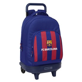 Cartable à roulettes F.C. Barcelona 24/25 Bordeaux Blue marine 33 x 45 x 22 cm