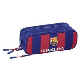 Trousse Fourre-Tout Triple F.C. Barcelona 24/25 Bordeaux Blue marine 21 x 8 x 8 cm