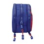 Trousse Fourre-Tout Triple F.C. Barcelona 24/25 Bordeaux Blue marine 21 x 8 x 8 cm