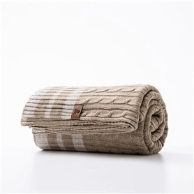 Couverture Scalpers SC-0040 Marron Beige 140 x 190 cm