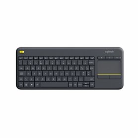 Logitech K400 Plus Tv clavier RF sans fil QWERTY Anglais Noir