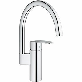 Kitchen Tap Grohe Wave Cosmopolitan - 32449001 Forme en C Métal