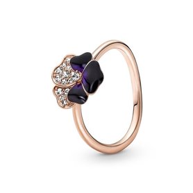 Bague Femme Pandora DEEP PURPLE PANSY FLOWER - RING - SIZE 52