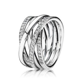 Bague Femme Pandora SPARKLING & POLISHED LINES - RING - SIZE 52