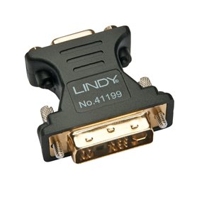 Lindy 41199 changeur de genre de câble VGA DVI-I Noir