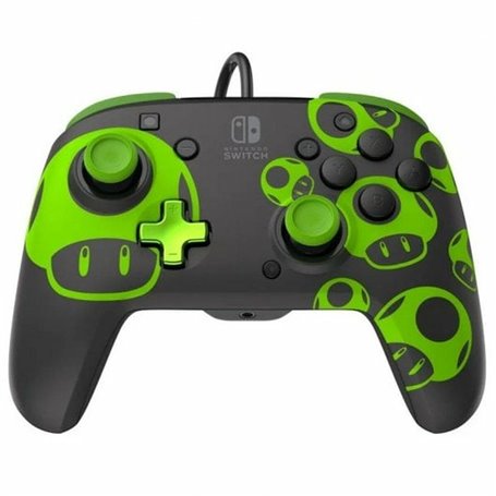 Commande PDP Rematch Gamepad 1Up Noir Vert Nintendo Switch