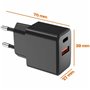 Chargeur mural PcCom Essential Noir 20 W USB USB-C