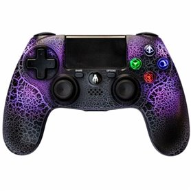 Commande Gaming Sans Fil Indeca RGB T-REX Violet PlayStation 4