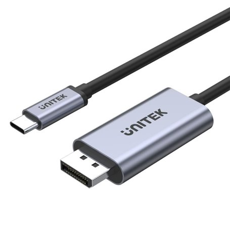 Câble USB-C vers DisplayPort Unitek V1409A Prise Mâle/Prise Mâle 2 m