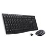 Logitech Wireless Combo MK270 clavier Souris incluse Maison RF sans fil QWERTY US International Noir