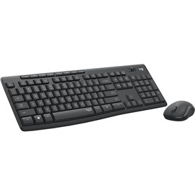 Logitech MK295 Silent Wireless Combo clavier Souris incluse USB QWERTY US International Graphite